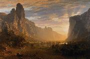 Albert Bierstadt Looking Down Yosemite Valley, California oil on canvas